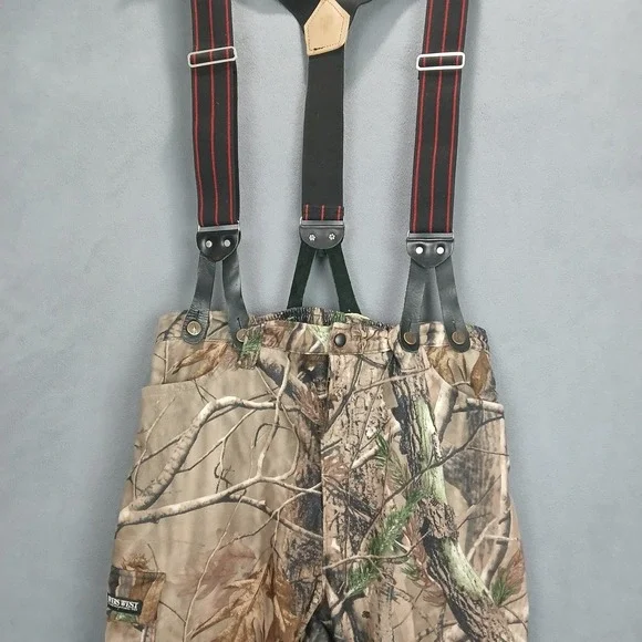 Rivers West Stalker Bib Overall Mens XL Brown Camo Realtree Waterproof Hunting
